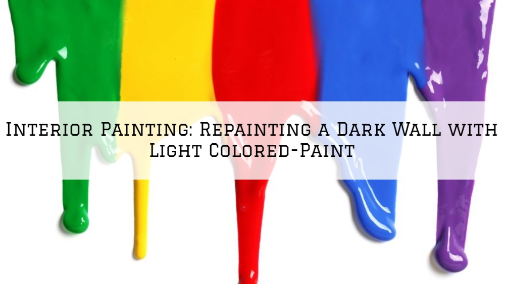 Interior Painting Ottawa, Ontario: Repainting a Dark Wall with Light Colored-Paint