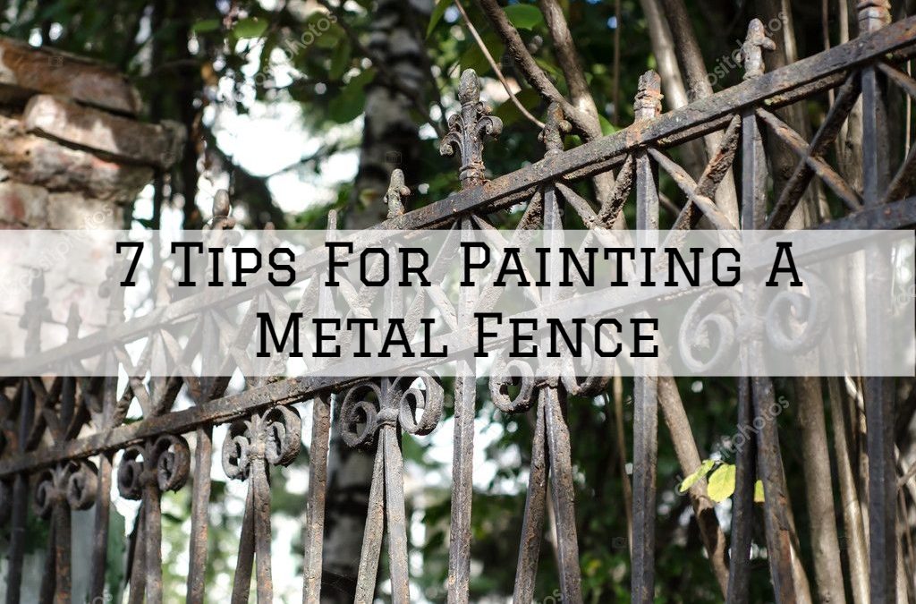 tips for painting a metal fence